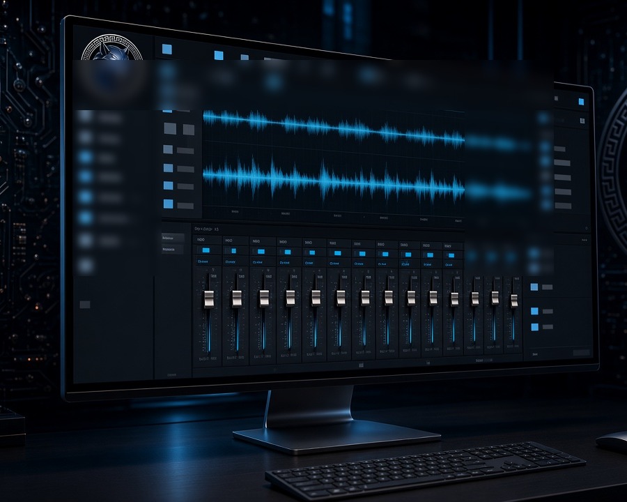 Lycos DAW workstation in the den
